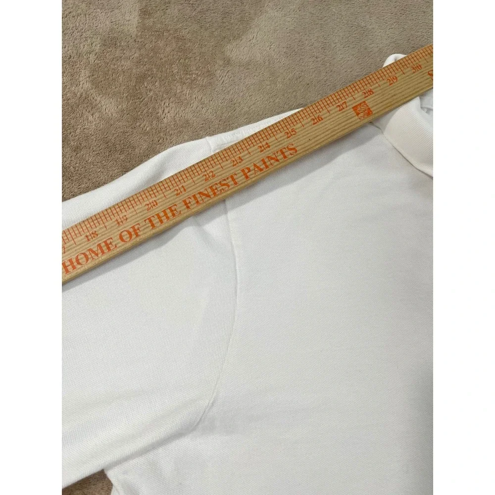 Polo Ralph Lauren polo Shirt Men's size 2XB Big & Tall White pique Long Sleeve